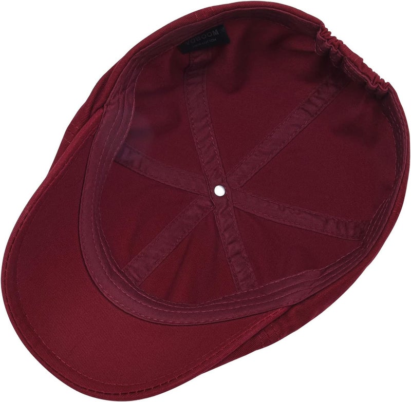 VOBOOM Cotton Washing Flat Cap Cabbie Hat Gatsby Ivy Irish Hunting Newsboy - Image 5